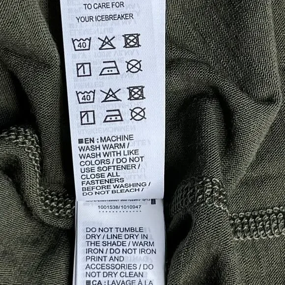 Icebreaker Merino 200 Oasis Long Sleeve Half Zip Base Layer Top size Small New - Picture 13 of 16